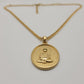 Protection Buddha Medallion with 18" Cuban Link Necklace