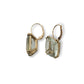 Fine Cushion Cut Prasiolite Drop Earrings (MADE TO ORDER)