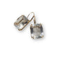 Fine Cushion Cut White Topaz Drop Earrings (MADE TO ORDER)